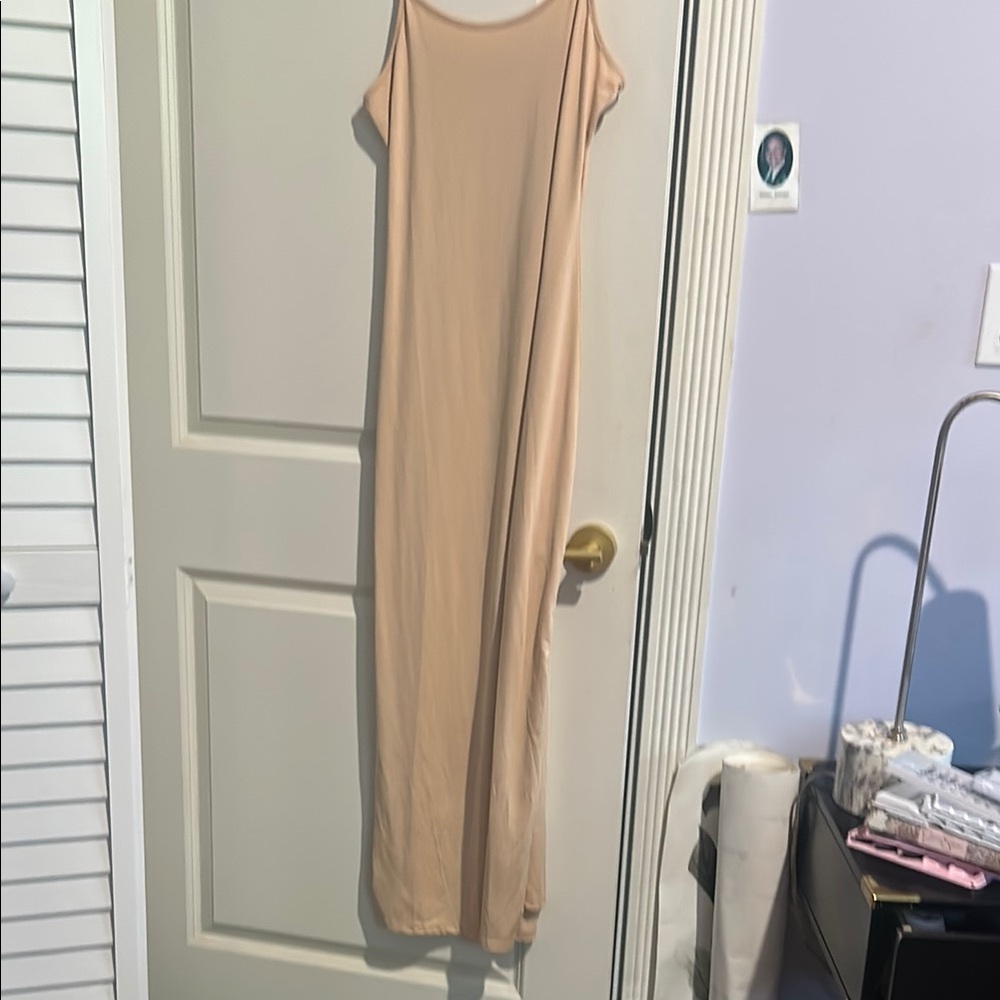 Chic Beige Maxi Dress